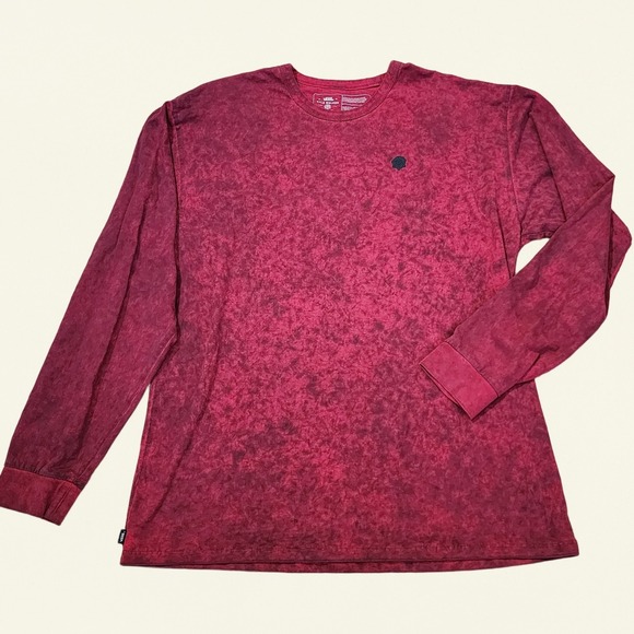 Vans Kyle Walker Mens Size XL Burgundy Premium‎ Rose Long Sleeve - Picture 1 of 6